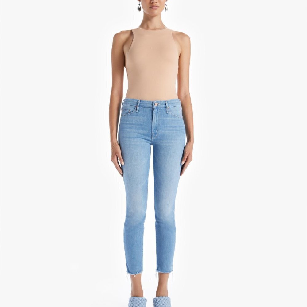 Mother The Looker Ankle Fray Jeans Hold my Hand Size 27